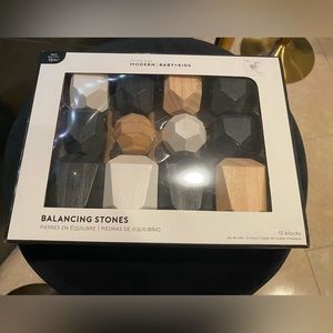 🪨 NEW POTTERY BARN KIDS MODERN STACKING STONES MONOCHROME